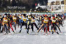 08.03.2009, Scuol, Switzerland (SUI): women's start - Worldloppet FMC, Engadin, Scuol (SUI). www.nordicfocus.com. © Felgenhauer/NordicFocus. Every downloaded picture is fee-liable.
