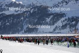 08.03.2009, Scuol, Switzerland (SUI): starting area in Maloja - Worldloppet FMC, Engadin, Scuol (SUI). www.nordicfocus.com. © Felgenhauer/NordicFocus. Every downloaded picture is fee-liable.