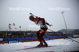 10.01.2010, Oberhof, Germany (GER): Ole Einar Bjoerndalen (NOR), Madshus, Rottefella, Odlo  - IBU world cup biathlon, mass men, Oberhof (GER). www.nordicfocus.com. © Trienitz/NordicFocus. Every downloaded picture is fee-liable.