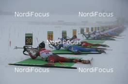 10.01.2010, Oberhof, Germany (GER): 1st Shooting  - IBU world cup biathlon, mass men, Oberhof (GER). www.nordicfocus.com. © Trienitz/NordicFocus. Every downloaded picture is fee-liable.