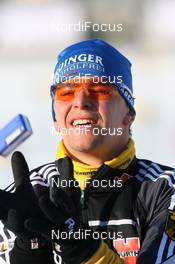 07.01.2010, Oberhof, Germany (GER): Michael Greis (GER), Madshus, Rottefella, Exel, adidas - IBU world cup biathlon, relay men, Oberhof (GER). www.nordicfocus.com. © Manzoni/NordicFocus. Every downloaded picture is fee-liable.