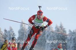 07.01.2010, Oberhof, Germany (GER): Tarjei Boe (NOR), Madshus, Rottefella - IBU world cup biathlon, relay men, Oberhof (GER). www.nordicfocus.com. © Manzoni/NordicFocus. Every downloaded picture is fee-liable.