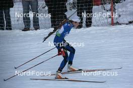 06.01.2010, Oberhof, Germany (GER): Marie Laure Brunet (FRA) - IBU world cup biathlon, relay women, Oberhof (GER). www.nordicfocus.com. © Trienitz/NordicFocus. Every downloaded picture is fee-liable.