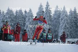 06.01.2010, Oberhof, Germany (GER): Chunli Wang (CHN)  - IBU world cup biathlon, relay women, Oberhof (GER). www.nordicfocus.com. © Trienitz/NordicFocus. Every downloaded picture is fee-liable.