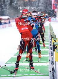 16.01.2010, Ruhpolding, Germany (GER): Ole Einar Bjoerndalen (NOR), Madshus, Rottefella, Odlo  - IBU world cup biathlon, mass men, Ruhpolding (GER). www.nordicfocus.com. © Felgenhauer/NordicFocus. Every downloaded picture is fee-liable.