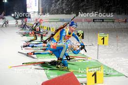 16.01.2010, Ruhpolding, Germany (GER): Helena Jonsson (SWE), Fischer, Rottefella, Leki, adidas, leaving the shooting range - IBU world cup biathlon, mass women, Ruhpolding (GER). www.nordicfocus.com. © Felgenhauer/NordicFocus. Every downloaded picture is fee-liable.