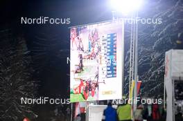 16.01.2010, Ruhpolding, Germany (GER): video-wall - IBU world cup biathlon, mass women, Ruhpolding (GER). www.nordicfocus.com. © Felgenhauer/NordicFocus. Every downloaded picture is fee-liable.