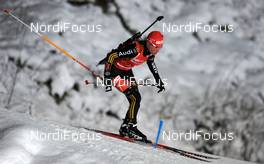 16.01.2010, Ruhpolding, Germany (GER): Andrea Henkel (GER), Atomic, Exel, adidas, Toko  - IBU world cup biathlon, mass women, Ruhpolding (GER). www.nordicfocus.com. © Felgenhauer/NordicFocus. Every downloaded picture is fee-liable.
