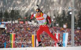 17.01.2010, Ruhpolding, Germany (GER): Friedrich Pinter (AUT), Atomic, Swix  - IBU world cup biathlon, relay men, Ruhpolding (GER). www.nordicfocus.com. © Felgenhauer/NordicFocus. Every downloaded picture is fee-liable.