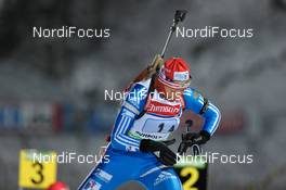 15.01.2010, Ruhpolding, Germany (GER): Olga Zaitseva (RUS), Madshus, Rottefella, adidas  - IBU world cup biathlon, relay women, Ruhpolding (GER). www.nordicfocus.com. © Felgenhauer/NordicFocus. Every downloaded picture is fee-liable.