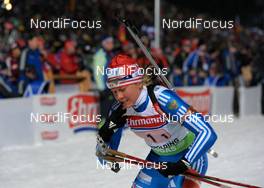15.01.2010, Ruhpolding, Germany (GER): Iana Romanova (RUS), Madshus, Rottefella, adidas  - IBU world cup biathlon, relay women, Ruhpolding (GER). www.nordicfocus.com. © Felgenhauer/NordicFocus. Every downloaded picture is fee-liable.
