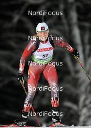 13.01.2010, Ruhpolding, Germany (GER): Zina Kocher (CAN), Atomic, Odlo  - IBU world cup biathlon, sprint women, Ruhpolding (GER). www.nordicfocus.com. © Felgenhauer/NordicFocus. Every downloaded picture is fee-liable.