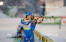 13.01.2010, Ruhpolding, Germany (GER): Anna Maria Nilsson (SWE), Madshus, Rottefella, adidas  - IBU world cup biathlon, sprint women, Ruhpolding (GER). www.nordicfocus.com. © Felgenhauer/NordicFocus. Every downloaded picture is fee-liable.