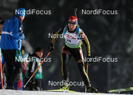 13.01.2010, Ruhpolding, Germany (GER): Magdalena Neuner (GER), Fischer, Rottefella, Exel, adidas  - IBU world cup biathlon, sprint women, Ruhpolding (GER). www.nordicfocus.com. © Felgenhauer/NordicFocus. Every downloaded picture is fee-liable.