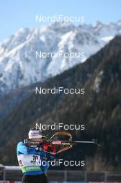 20.01.2010, Antholz, Italy (ITA): Julie Carraz (FRA), Fischer, Rottefella, One Way, Odlo - IBU world cup biathlon, individual women, Antholz (ITA). www.nordicfocus.com. © Manzoni/NordicFocus. Every downloaded picture is fee-liable.