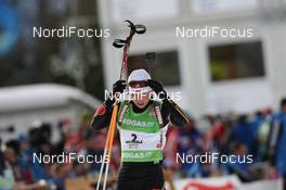 24.01.2010, Antholz, Italy (ITA): Andrea Henkel (GER), Atomic, Exel, adidas, Toko - IBU world cup biathlon, pursuit women, Antholz (ITA). www.nordicfocus.com. © Manzoni/NordicFocus. Every downloaded picture is fee-liable.