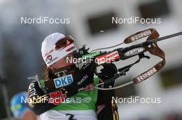 24.01.2010, Antholz, Italy (ITA): Andrea Henkel (GER), Atomic, Exel, adidas, Toko - IBU world cup biathlon, pursuit women, Antholz (ITA). www.nordicfocus.com. © Manzoni/NordicFocus. Every downloaded picture is fee-liable.