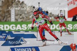 24.01.2010, Antholz, Italy (ITA): Selina Gasparin (SUI), Rossignol, Rottefella, Leki, adidas - IBU world cup biathlon, pursuit women, Antholz (ITA). www.nordicfocus.com. © Manzoni/NordicFocus. Every downloaded picture is fee-liable.