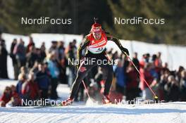 23.01.2010, Antholz, Italy (ITA): Alexander Wolf (GER), Fischer, Rottefella, Alpina, Leki adidas, Toko - IBU world cup biathlon, sprint men, Antholz (ITA). www.nordicfocus.com. © Manzoni/NordicFocus. Every downloaded picture is fee-liable.