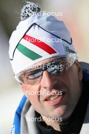 23.01.2010, Antholz, Italy (ITA): Francesco Berlendis (ITA), womens coach team Italy - IBU world cup biathlon, sprint men, Antholz (ITA). www.nordicfocus.com. © Manzoni/NordicFocus. Every downloaded picture is fee-liable.