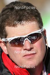 23.01.2010, Antholz, Italy (ITA): Reinhard Goesweiner (AUT), Coach Team Austria - IBU world cup biathlon, sprint men, Antholz (ITA). www.nordicfocus.com. © Manzoni/NordicFocus. Every downloaded picture is fee-liable.