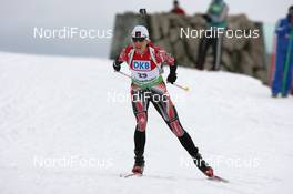 21.03.2010, Holmenkollen, Norway (NOR): Zina Kocher (CAN), Atomic, Leki, Odlo - IBU world cup biathlon, mass women, Holmenkollen (NOR). www.nordicfocus.com. © Manzoni/NordicFocus. Every downloaded picture is fee-liable.