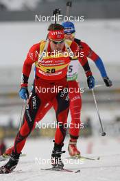 18.03.2010, Holmenkollen, Norway (NOR): Emil Hegle Svendsen (NOR), Madshus, Rottefella, Swix, Odlo - IBU world cup biathlon, sprint men, Holmenkollen (NOR). www.nordicfocus.com. © Manzoni/NordicFocus. Every downloaded picture is fee-liable.