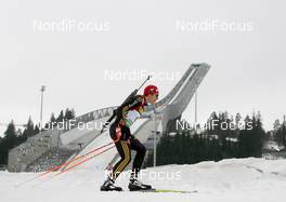 18.03.2010, Holmenkollen, Norway (NOR): Arnd Peiffer (GER), Fischer, Salomon, Swix, adidas - IBU world cup biathlon, sprint men, Holmenkollen (NOR). www.nordicfocus.com. © Manzoni/NordicFocus. Every downloaded picture is fee-liable.