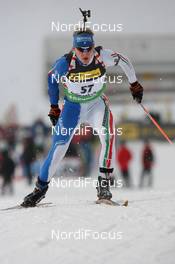 18.03.2010, Holmenkollen, Norway (NOR): Lukas Hofer (ITA), Rossignol, Rottefella, Exel - IBU world cup biathlon, sprint men, Holmenkollen (NOR). www.nordicfocus.com. © Manzoni/NordicFocus. Every downloaded picture is fee-liable.