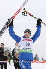 18.03.2010, Holmenkollen, Norway (NOR): Anna Carin Olofsson-Zidek (SWE), Madshus, Rottefella, Alpina, Leki, adidas - IBU world cup biathlon, sprint women, Holmenkollen (NOR). www.nordicfocus.com. © Manzoni/NordicFocus. Every downloaded picture is fee-liable.