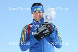 26.03.2010, Khanty-Mansiysk, Russia (RUS): Anna Carin Olofsson-Zidek (SWE), Madshus, Rottefella, Alpina, Leki, adidas - IBU world cup biathlon, cups, Khanty-Mansiysk (RUS). www.nordicfocus.com. © Manzoni/NordicFocus. Every downloaded picture is fee-liable.