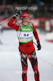 27.03.2010, Khanty-Mansiysk, Russia (RUS): Halvard Hanevold (NOR), Madshus, Rottefella, Swix, Odlo - IBU world cup biathlon, mass men, Khanty-Mansiysk (RUS). www.nordicfocus.com. © Manzoni/NordicFocus. Every downloaded picture is fee-liable.