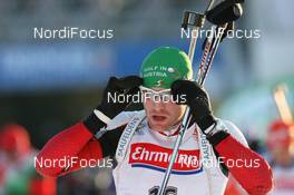 26.03.2010, Khanty-Mansiysk, Russia (RUS): Simon Eder (AUT), Fischer, Rottefella, Swix - IBU world cup biathlon, sprint men, Khanty-Mansiysk (RUS). www.nordicfocus.com. © Manzoni/NordicFocus. Every downloaded picture is fee-liable.