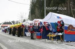 23.03.2010, Khanty-Mansiysk, Russia (RUS): Marketplaces along the entrance road - IBU world cup biathlon, training, Khanty-Mansiysk (RUS). www.nordicfocus.com. © Manzoni/NordicFocus. Every downloaded picture is fee-liable.