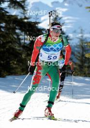 18.02.2010, Whistler, Canada (CAN): Rustam Valiullin (BLR), Fischer  - Olympic Winter Games Vancouver 2010, biathlon, individual men, Whistler (CAN). www.nordicfocus.com. © NordicFocus. Every downloaded picture is fee-liable.