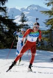 18.02.2010, Whistler, Canada (CAN): Emil Hegle Svendsen (NOR), Madshus, Rottefella, Odlo  - Olympic Winter Games Vancouver 2010, biathlon, individual men, Whistler (CAN). www.nordicfocus.com. © NordicFocus. Every downloaded picture is fee-liable.