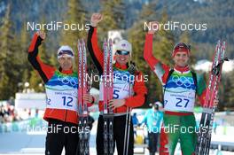 18.02.2010, Whistler, Canada (CAN): l-r: oeb, Emil Hegle Svendsen (NOR), Madshus, Rottefella, Odlo, Sergey Novikov (BLR), Madshus  - Olympic Winter Games Vancouver 2010, biathlon, individual men, Whistler (CAN). www.nordicfocus.com. © NordicFocus. Every downloaded picture is fee-liable.