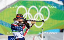 18.02.2010, Whistler, Canada (CAN): Haley Johnson (USA), Rossignol, Exel, adidas  - Olympic Winter Games Vancouver 2010, biathlon, individual women, Whistler (CAN). www.nordicfocus.com. © NordicFocus. Every downloaded picture is fee-liable.