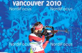 18.02.2010, Whistler, Canada (CAN): Selina Gasparin (SUI), Rossignol, Leki  - Olympic Winter Games Vancouver 2010, biathlon, individual women, Whistler (CAN). www.nordicfocus.com. © NordicFocus. Every downloaded picture is fee-liable.
