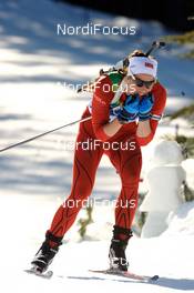 21.02.2010, Whistler, Canada (CAN): Ann Kristin Flatland (NOR), Madshus, Rottefella, Odlo  - Olympic Winter Games Vancouver 2010, biathlon, mass women, Whistler (CAN). www.nordicfocus.com. © NordicFocus. Every downloaded picture is fee-liable.