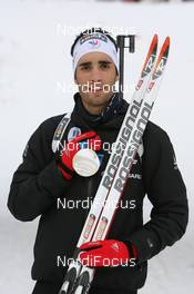 17.03.2010, Whistler, Canada (CAN): Martin Fourcade (FRA), Rossignol, Rottefella, Odlo - Olympic Winter Games Vancouver 2010, biathlon, medals, Whistler (CAN). www.nordicfocus.com. © NordicFocus. Every downloaded picture is fee-liable.