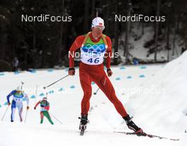 16.02.2010, Whistler, Canada (CAN): Lars Berger (NOR), Madshus, Rottefella, Odlo  - Olympic Winter Games Vancouver 2010, biathlon, pursuit men, Whistler (CAN). www.nordicfocus.com. © NordicFocus. Every downloaded picture is fee-liable.