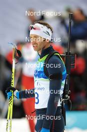 16.02.2010, Whistler, Canada (CAN): Vincent Defrasne (FRA), Rossignol, Rottefella, One Way, Odlo  - Olympic Winter Games Vancouver 2010, biathlon, pursuit men, Whistler (CAN). www.nordicfocus.com. © NordicFocus. Every downloaded picture is fee-liable.