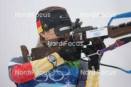 16.02.2010, Whistler, Canada (CAN): Magdalena Neuner (GER), Fischer, Rottefella, Exel, adidas - Olympic Winter Games Vancouver 2010, biathlon, pursuit women, Whistler (CAN). www.nordicfocus.com. © NordicFocus. Every downloaded picture is fee-liable.