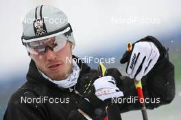 26.02.2010, Whistler, Canada (CAN): Dominik Landertinger (AUT), Fischer, Rottefella, Leki - Olympic Winter Games Vancouver 2010, biathlon, relay men, Whistler (CAN). www.nordicfocus.com. © NordicFocus. Every downloaded picture is fee-liable.