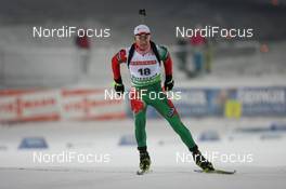02.12.2010, Oestersund, Sweden (SWE): Sergey Novikov (BLR), Fischer, Rottefella - IBU world cup biathlon, individual men, Oestersund (SWE). www.nordicfocus.com. © Manzoni/NordicFocus. Every downloaded picture is fee-liable.