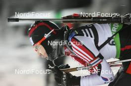 03.12.2010, Oestersund, Sweden (SWE): Ji-Hee Mun (KOR), Fischer, Salomon, Leki  - IBU world cup biathlon, sprint women, Oestersund (SWE). www.nordicfocus.com. © Manzoni/NordicFocus. Every downloaded picture is fee-liable.
