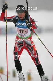 11.12.2010, Hochfilzen, Austria (AUT): Megan Imrie (CAN), Salomon, Leki - IBU world cup biathlon, relay women, Hochfilzen (AUT). www.nordicfocus.com. © Manzoni/NordicFocus. Every downloaded picture is fee-liable.