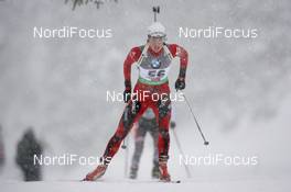 10.12.2010, Hochfilzen, Austria (AUT): Ann Kristin Flatland (NOR), Madshus, Rottefella, Alpina, Swix, ODLO - IBU world cup biathlon, sprint women, Hochfilzen (AUT). www.nordicfocus.com. © Manzoni/NordicFocus. Every downloaded picture is fee-liable.