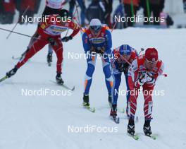02.01.2010, Oberhof, Germany (GER): group in front George Grey (CAN), Fischer  - FIS world cup cross-country, tour de ski, 15km men handicap start, Oberhof (GER). www.nordicfocus.com. © Hemmersbach/NordicFocus. Every downloaded picture is fee-liable.
